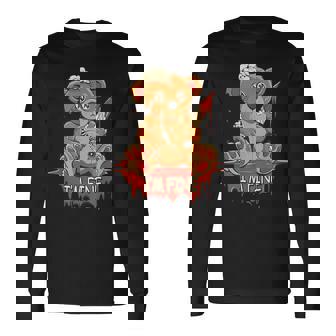 Ours En Peluche Amusant Tenant Un Couteau T-shirt à manches longues - Cadeauxyz
