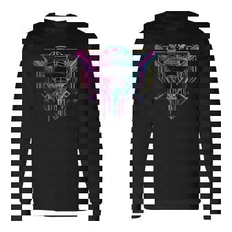 Paint Dripping Baseball Catcher Mask Baseball Fan Young Boys Long Sleeve T-Shirt | Mazezy