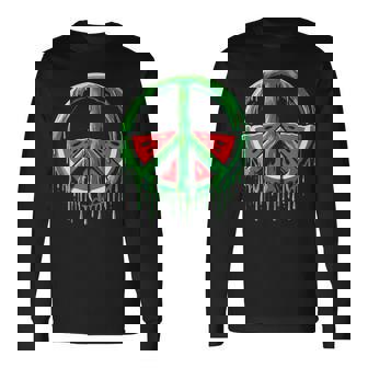 Palestine Watermelon Palestine Peace Watermelon Palestine Camiseta de manga larga - Regaloses