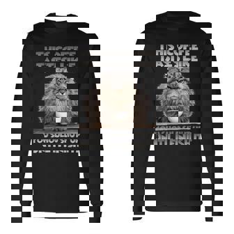 Pallas Cat T コーヒー愛好家のための朝の不満 マヌルネコ 長袖Tシャツ - Kawaiitshirt