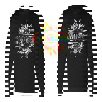 Hispanic Heritage Month All Countries Hispanic Flags Hands Long Sleeve T-Shirt - Thegiftio