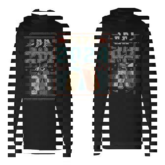 Papa 2024 初めてのパパ 父の日 新しい父親の父性 長袖Tシャツ - Kawaiitshirt