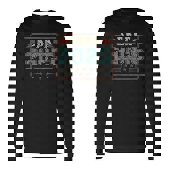 Papa 2025 初めての父の日 新しい父親 父性 長袖Tシャツ - Kawaiitshirt