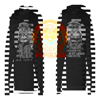 Papibara Werdender Papa Dad Langarmshirts - Seseable