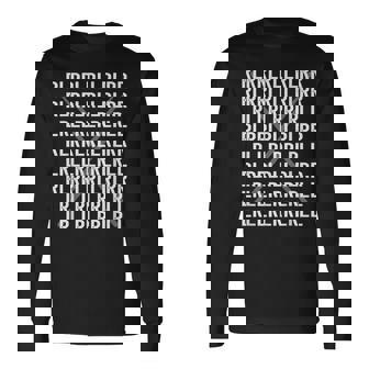 Paradiddleariations マーチングドラマー ドラムスタッフ 長袖Tシャツ - Kawaiitshirt