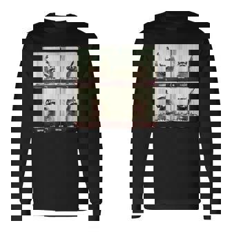 Party Raccoon Vinyl Festival Unique Edm House Music Long Sleeve T-Shirt - Thegiftio