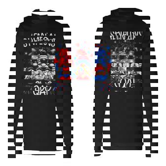Patriotic Gnomes 4Th Of July Shenanigans Squad Long Sleeve T-Shirt - Thegiftio