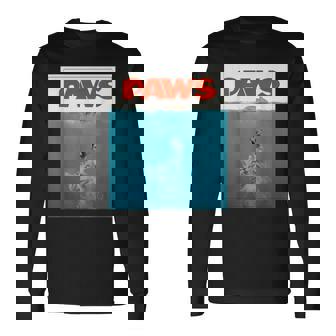 Paws Cat ファニーtシャツ、子猫映画ポスターパロディ 長袖Tシャツ - Kawaiitshirt