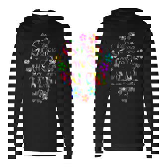 Peace Love 太極拳 ブライトカラー 長袖Tシャツ - Kawaiitshirt