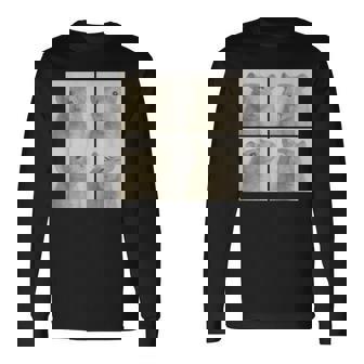 Photobooth おもしろ動物ネズミヴィンテージ自撮り写真撮影 長袖Tシャツ - Kawaiitshirt