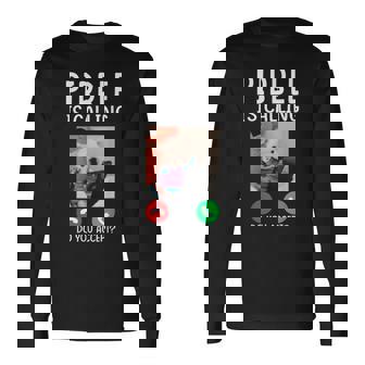 Pibble Is Calling Meme For Meme Fans Dog Lovers Long Sleeve T-Shirt - Seseable