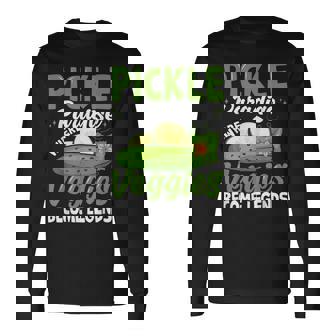 Pickle Paradiese Wherveggie For Pickle Paradiese ピクルスギフトとキュウリ用 長袖Tシャツ - Kawaiitshirt
