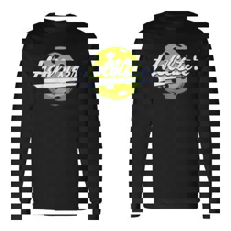 Pickleball Swoosh Hollister Ca Long Sleeve T-Shirt - Thegiftio