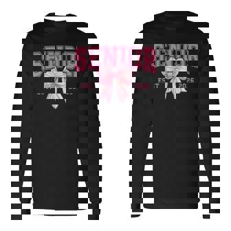 Pink Senior Class Of 2026 Senior 2026 Grad For Senior Long Sleeve T-Shirt - Monsterry