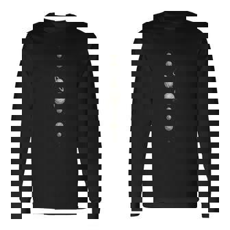 Planetas Alineados Órbita Del Eje Delistemaolar Planetas En Órbita Camiseta de manga larga - Regaloses