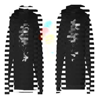 Planetas Delistemaolar Papel Globos De Astronautas Camiseta de manga larga - Regaloses