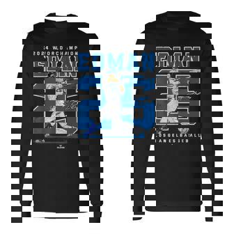 Player Number 2024 World Champion Tommy Edman Mlbpa 長袖Tシャツ - Kawaiitshirt