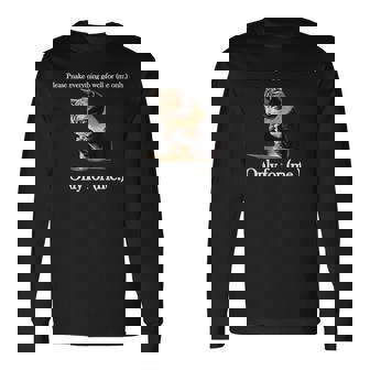 Please Make Everything Go Well For 私だけ 猫の言葉 長袖Tシャツ - Kawaiitshirt