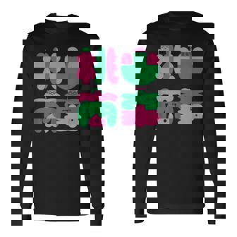 Podcast “桃山商事” Charcoal 長袖Tシャツ - Kawaiitshirt