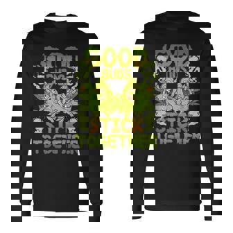 Pot Lovers マリファナ Good Budstick Together Cannabis Weed 長袖Tシャツ - Kawaiitshirt