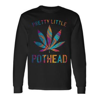 Pretty Little Pothead Weed Cannabis Long Sleeve T-Shirt - Thegiftio