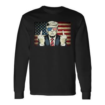 This Is My Pride Flag American 4Th Of July Patriotic 2 Side Long Sleeve T-Shirt - Thegiftio UK