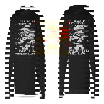 This Is My Pride Flag Usa American 4Th Of July Patriotic Long Sleeve T-Shirt | Mazezy