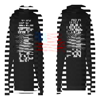 This Is My Pride Flag Usa American 4Th Of July Patriotic Long Sleeve T-Shirt - Monsterry