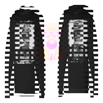 Pro Trump Bubble Gum Pink Glasses Donald Trump 長袖Tシャツ - Kawaiitshirt