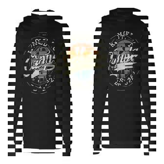 Promoted To Grandpa Est 2026 Grandparents Baby Announcement Long Sleeve T-Shirt | Mazezy