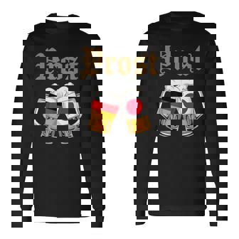 Prost ドイツ-日本オクトーバーフェストビールマグ 旗デザイン 長袖Tシャツ - Kawaiitshirt