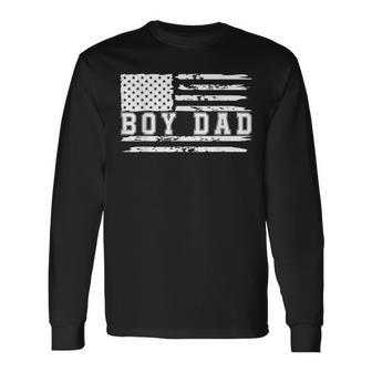 Proud Dad Of Boy Father Of Boys For Dad Xmas Fathers Day Long Sleeve T-Shirt - Thegiftio UK
