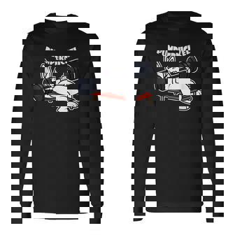 Pumppernickelラビットフィットネスベンチプレスワークアウトファニー 長袖Tシャツ - Kawaiitshirt