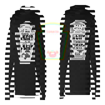 I Put Ketchup On My Ketchup トマトマスタード ハロウィンチーム 長袖tシャツ 長袖Tシャツ - Kawaiitshirt