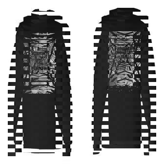 Pylon East London イングランド写真アートワーク アンティーク調 長袖Tシャツ - Kawaiitshirt