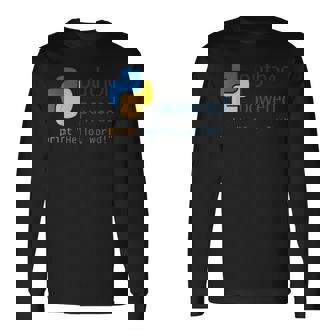 Pythonプログラマーティーコンピューター開発者 長袖Tシャツ - Kawaiitshirt