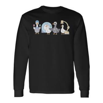 Radiologic Technologist Rad Tech Goose Minimalist Medical Long Sleeve T-Shirt - Thegiftio UK