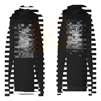 Rage Is Consuming Me 愚かな凝視猫ミーム 長袖Tシャツ - Kawaiitshirt