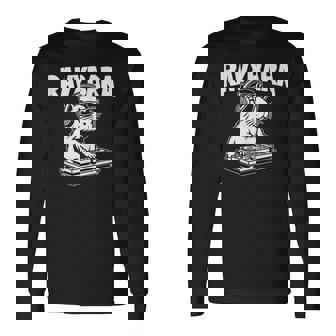 Rave Tocadiscos Festival Música Dubstep Techno In Mangas Camiseta de manga larga - Regaloses