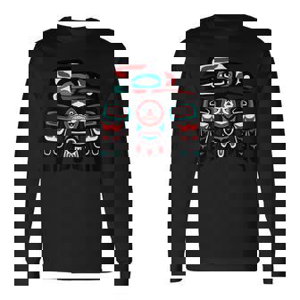 Raven ネイティブアメリカン プライド ハイダ トリンギット トーテム 長袖Tシャツ - Kawaiitshirt