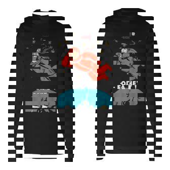 There's No God レトロ 無神論者 ユーリ ガガーリン スペース 長袖Tシャツ - Kawaiitshirt