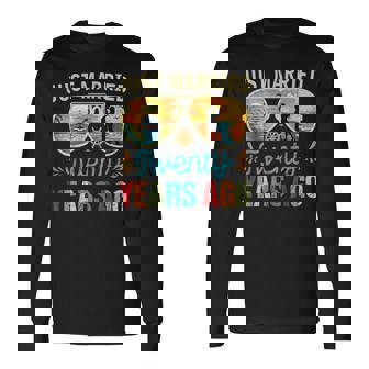 Recién Casados Hace 20 Años Crucero Por El 20 Aniversario De Parejas Camiseta de manga larga - Regaloses