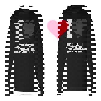 Red Heart I Love Gal 長袖Tシャツ - Kawaiitshirt