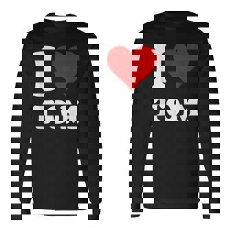 Red Heart I Love Tom 長袖Tシャツ - Kawaiitshirt