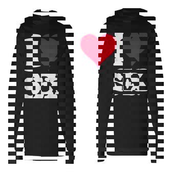 Red Heart I Loveex 長袖Tシャツ - Kawaiitshirt