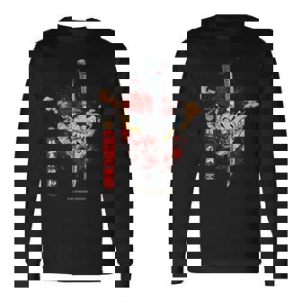 Redpider Lily And Japanese Anime Retro Oniamurai Mask 長袖Tシャツ - Kawaiitshirt
