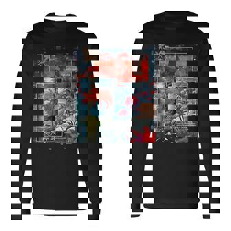 Redpider Lily の 曼珠沙華 で 日本のヴィンテージ の 美的スタイルのコラージュ 長袖Tシャツ - Kawaiitshirt