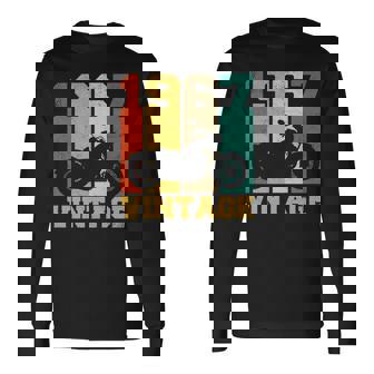 Regalos De 54 Añosintage Motocicleta 1967 54 Cumpleaños Manga Larga Camiseta de manga larga - Regaloses