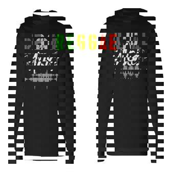 Reggae Music Musica Giamaicana Bandiera Giamaica Reggae Maglietta a maniche lunghe - Novitaregali