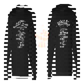 Rejecting Kings Since 1776 Hand Grip Long Sleeve T-Shirt | Mazezy